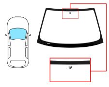 Parabrisas Bmw Serie 3 (e46) 2003-2005 coupe / cabrio / delantero / verde / con base espejo