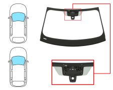 Parabrisas Bmw Serie 3 (g20-g21) 2018-2022 4 puertas / familiar / delantero / verde / acustico / con sensor / con soporte camara modificado / pantalla integrada / molduras premontadas