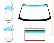Parabrisas Bmw Serie 5 (e34) 1987-1995 4 puertas / familiar / delantero / verde banda verde / con base espejo