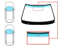 Parabrisas Bmw Serie 5 (e39) 2001-2003 4 puertas / familiar / delantero / verde banda verde / con base espejo