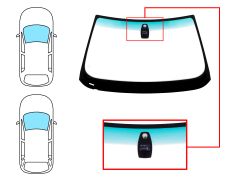 Parabrisas Bmw Serie 5 (e60-e61) 2007-2011 4 puertas / familiar / delantero / verde banda verde / con base espejo / con sensor