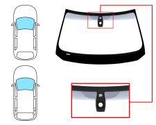 Parabrisas Bmw Serie 5 (f10-f11) 2010-2013 4 puertas / familiar / delantero / verde banda gris / con base espejo / con sensor
