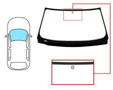 Parabrisas Bmw Serie 7 (e65-e66) 2005-2009 delantero / verde / con base espejo