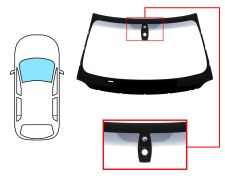 Parabrisas Bmw Serie 7 (f01-f02) 2012-2015 delantero / verde banda gris / con base espejo / con sensor