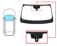 Parabrisas Bmw X3 (g01) 2017-2021 delantero / verde / acustico / con sensor / con soporte camara / molduras premontadas