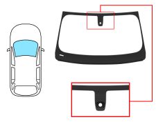 Parabrisas Bmw X3 (g01) 2017-2021 delantero / verde / acustico / con sensor / molduras premontadas