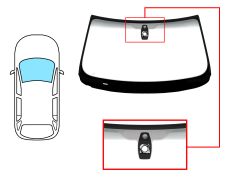 Parabrisas Bmw X5 (e70) 2007-2010 delantero / verde banda gris / con base espejo / con sensor