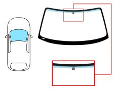 Parabrisas Bmw Z3 (e36) 1995-2003 coupe / cabrio / delantero / verde banda verde / con base espejo