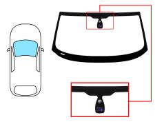 Parabrisas Bmw Z4 (e85) 2003-2014 coupe / delantero / verde / con base espejo / con sensor