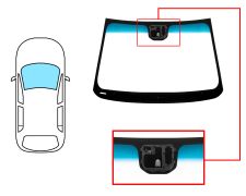 Parabrisas Chevrolet Cruze 2012-2015 4/5 puertas / delantero / verde banda azul / con base espejo