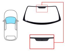 Parabrisas Chrysler Crossfire 2003-2008 coupe / cabrio / delantero / verde / con base espejo