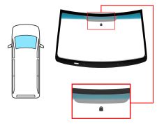 Parabrisas Chrysler Grand Voyager 2008-2015 delantero / verde banda azul / con base espejo
