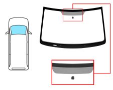 Parabrisas Chrysler Grand Voyager 2008-2015 delantero / verde / con base espejo