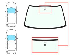 Parabrisas Citroen Ax 1986-1992 3/5 puertas / delantero / verde / con base espejo