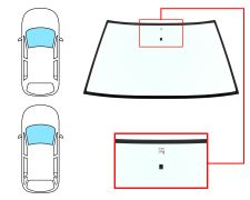Parabrisas Citroen Bx 1984-1989 5 puertas / familiar / delantero / verde / con base espejo