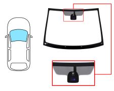 Parabrisas Citroen C2 2003-2008 delantero / verde / con base espejo / con sensor