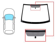 Parabrisas Citroen C2 2003-2008 delantero / verde / con base espejo