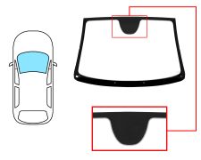 Parabrisas Citroen C3 Pluriel 2003-2010 / delantero / verde / con base espejo