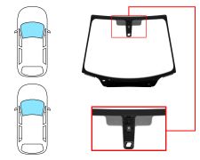 Parabrisas Citroen C4 2004-2008 3/5 puertas / delantero / verde / con base espejo modificada / con sensor / molduras premontadas