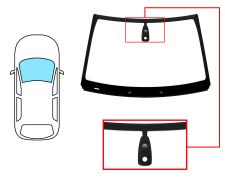 Parabrisas Citroen C4 Cactus 2014-2018 delantero / verde / con base espejo / con sensor / molduras premontadas