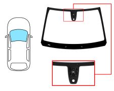 Parabrisas Citroen C4 Cactus 2018-2020 delantero / verde / acustico / con base espejo / con soporte camara / con sensor / molduras premontadas