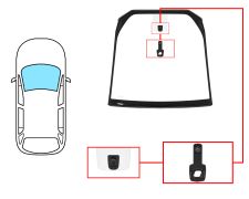 Parabrisas Citroen C4 Grand Picasso 2006-2010 delantero / reflectante / acustico / con base espejo modificada / con sensor / molduras premontadas