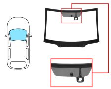 Parabrisas Citroen C6 2006-2013 delantero / reflectante / con base espejo / con sensor / molduras premontadas