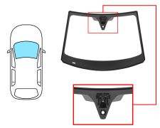 Parabrisas Citroen Ds7 2017-2022 delantero / verde / acustico / con soporte camara / con sensor / molduras premontadas