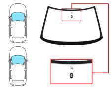 Parabrisas Citroen Xantia 1993-1998 4 puertas / familiar / delantero / verde / con base espejo
