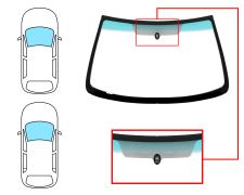 Parabrisas Citroen Xsara 1997-2000 3/5 puertas / familiar / delantero / verde banda verde / con base espejo
