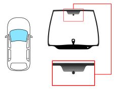 Parabrisas Citroen Xsara Picasso 1999-2004 delantero / reflectante / con base espejo modificada / con sensor