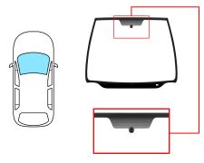 Parabrisas Citroen Xsara Picasso 1999-2004 delantero / reflectante / con base espejo modificada