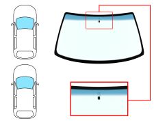 Parabrisas Citroen Zx 1994-1998 3/5 puertas / familiar / delantero / verde banda azul / con base espejo