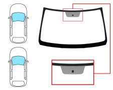 Parabrisas Dacia Logan 2008-2013 4 puertas / familiar / delantero / verde / con base espejo