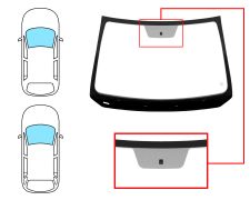 Parabrisas Dacia Logan 2013-2017 4 puertas / familiar / delantero / verde / con base espejo
