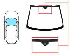 Parabrisas Fiat Croma 2005-2008 delantero / verde / con base espejo / molduras premontadas