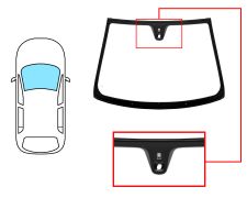 Parabrisas Fiat Croma 2008-2011 delantero / verde / con base espejo / con sensor / molduras premontadas