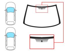 Parabrisas Fiat Palio / palio weekend 1997-2002 delantero / verde / con base espejo
