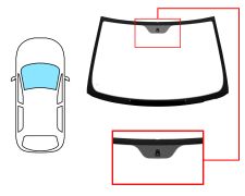 Parabrisas Fiat Punto 1999-2003 3/5 puertas / delantero / verde / con base espejo