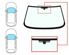 Parabrisas Fiat Tempra 1990-1996 3/4 puertas / familiar / delantero / verde / con base espejo