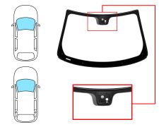 Parabrisas Fiat Tipo 2015-2020 4/5 puertas / familiar / delantero / verde / con base espejo / con sensor / molduras premontadas