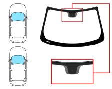 Parabrisas Fiat Tipo 2015-2020 4/5 puertas / familiar / delantero / verde / con base espejo / molduras premontadas