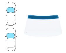 Parabrisas Fiat Uno 1983-1990 3/5 puertas / delantero / verde banda azul