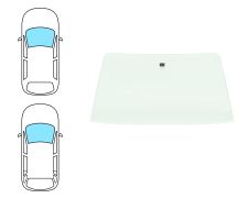 Parabrisas Ford Escort 1986-1990 3/5 puertas / familiar / cabrio / delantero / verde
