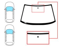 Parabrisas Ford Escort 1992-1995 3/5 puertas / familiar / cabrio / delantero / incoloro