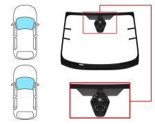 Parabrisas Ford Fiesta 2021-2024 delantero / verde / acustico / termico / con base espejo / con sensor / con soporte camara / molduras premontadas