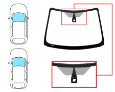 Parabrisas Ford Focus 2005-2008 3/4/5 puertas / familiar / cabrio / delantero / verde / con base espejo / con sensor / molduras premontadas