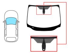 Parabrisas Ford Focus 2015-2018 4/5 puertas / familiar / delantero / verde / con base espejo / con sensor / molduras premontadas