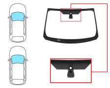 Parabrisas Ford Focus 2018-2022 4/5 puertas / familiar / delantero / verde / acustico / con base espejo / con sensor / molduras premontadas