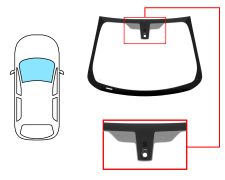 Parabrisas Ford Ka+ 2018-2021 delantero / verde / acustico / con base espejo / con sensor